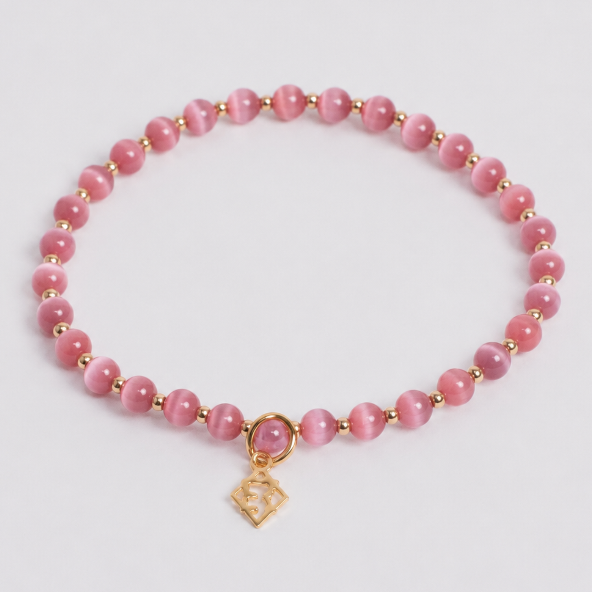 Dark Pink Cat's-Eye Bracelet – 14K Gold-Filled | ElyseRyan