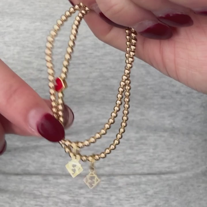 Blush Happy Heart Bracelet