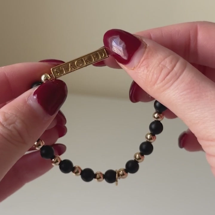 Video of the Stacked Mantra Bracelet